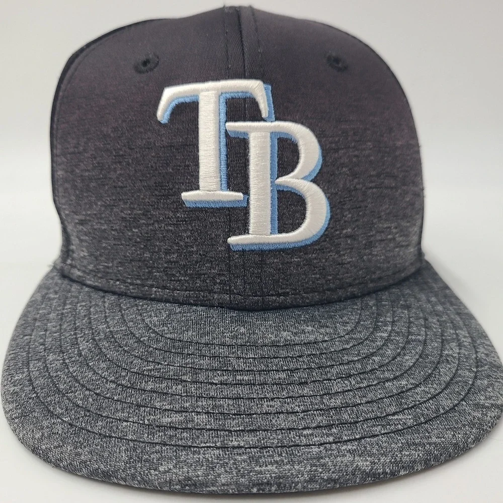 Youth Tampa Bay Rays Hat Snapback New Era 9Fifty Black Gray MLB Baseball Boys
